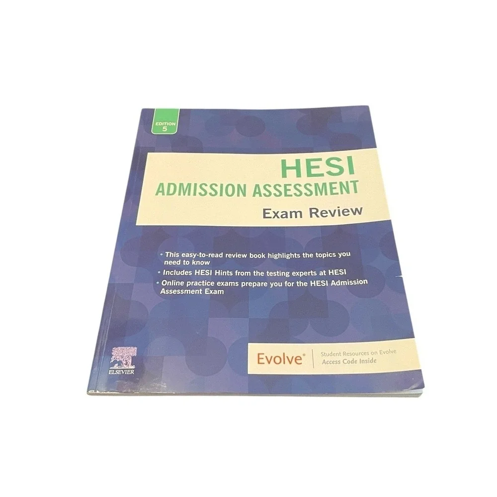 HESI Admission Assessment Exam Review 5th Edition Elsevier Evolve NO ACCESS CODE